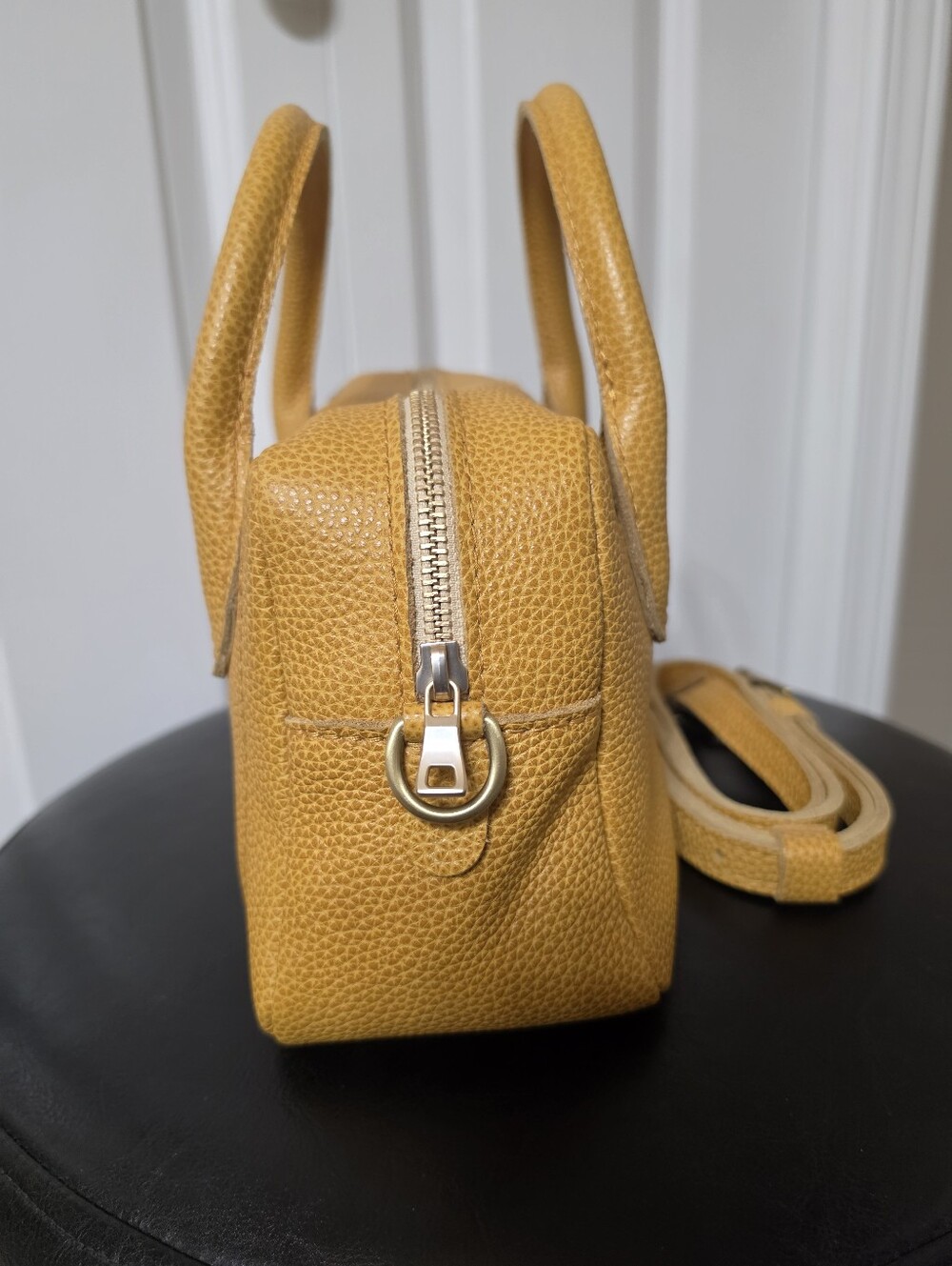 New Portland Leather Large Grace Doctor Bag/Color: Sunshine - Picture 2 of 9